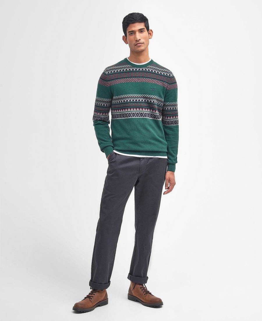 Men Barbour Jumpers | Winterborne Fairisle Sweatshirt