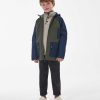 Kids Barbour Jackets | Boys' Patch Hooded Domus Showerproof Jacket