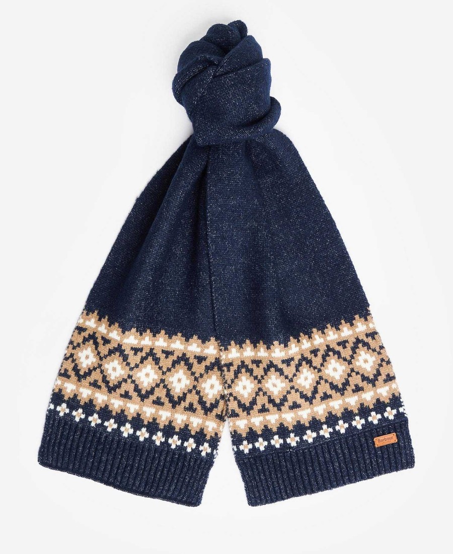 Accessories Barbour Scarves & Wraps | Eden Fairisle Beanie & Scarf Gift Set