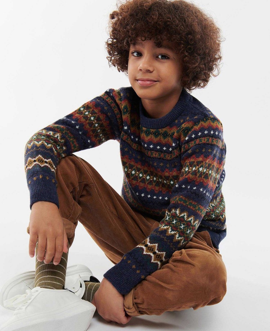 Kids Barbour Clothing | Boys Case Fairisle Jumper