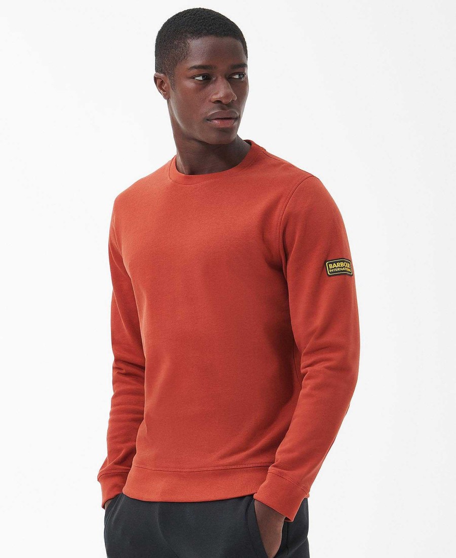 Men Barbour Hoodies & Sweatshirts | Racer Badge Crew Neck Sweatshirt