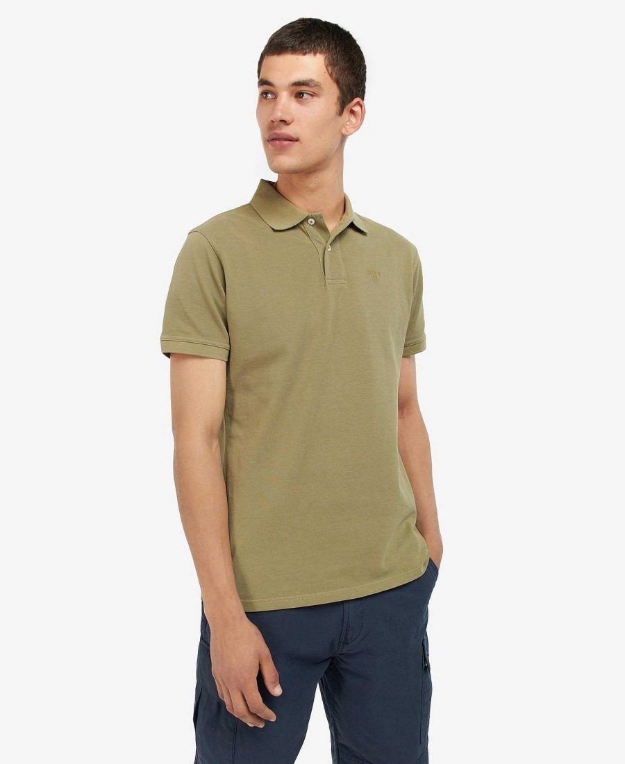 Men Barbour Polo Shirts | Washed-Out Sports Polo Shirt