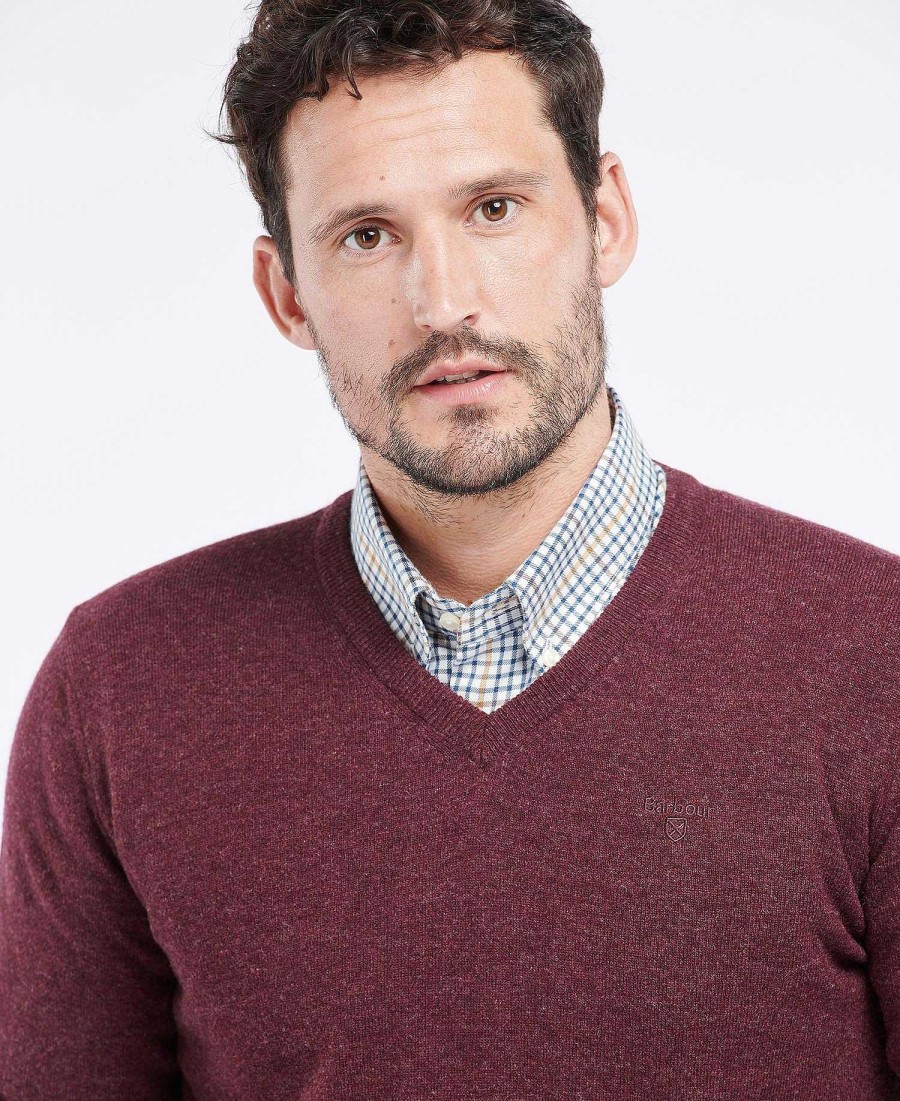 Men Barbour Jumpers | Essential V-Neck Sweatshirt