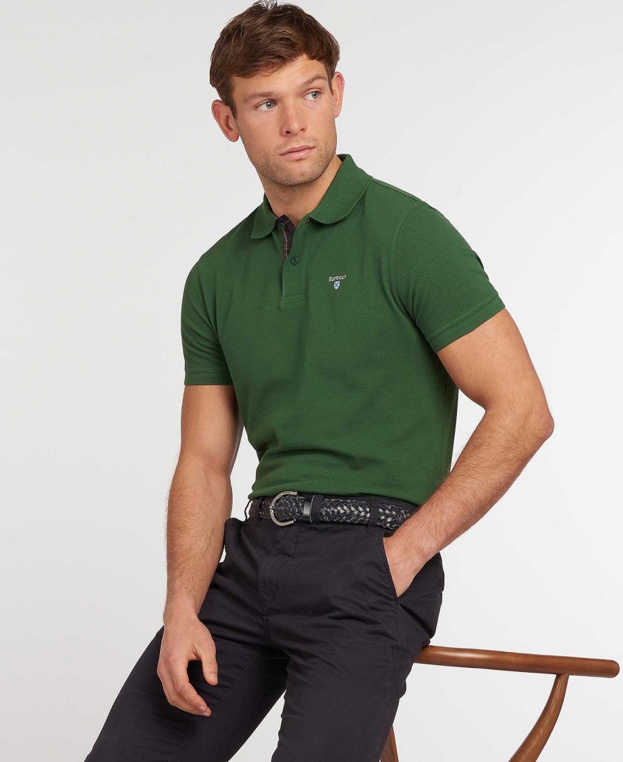 Men Barbour Polo Shirts | Cotton Polo Shirt