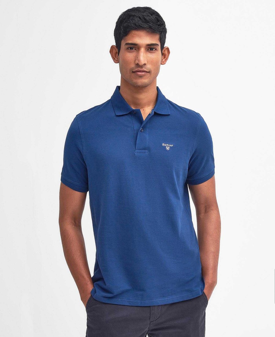 Men Barbour Polo Shirts | Lightweight Sports Polo Shirt