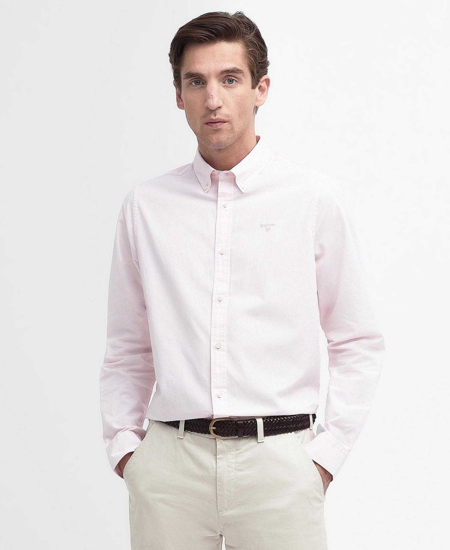 Men Barbour Shirts | Crest Poplin Tailored Shirt