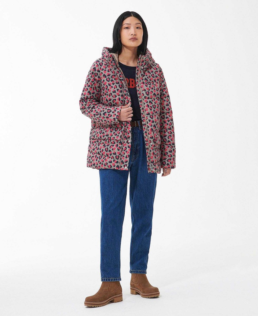 Women Barbour Quilted Jackets | Printed Bracken Quilted Jacket