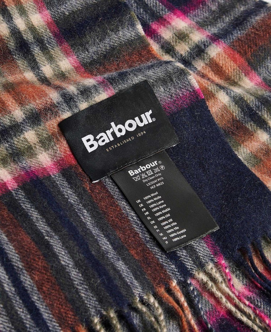 Accessories Barbour Scarves & Wraps | Lonnen Check Wrap Scarf