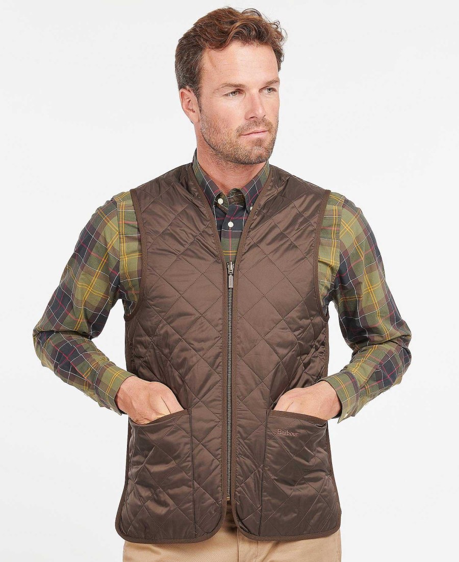 Men Barbour Gilets & Liners | Quilted Waistcoat/Zip-In Liner