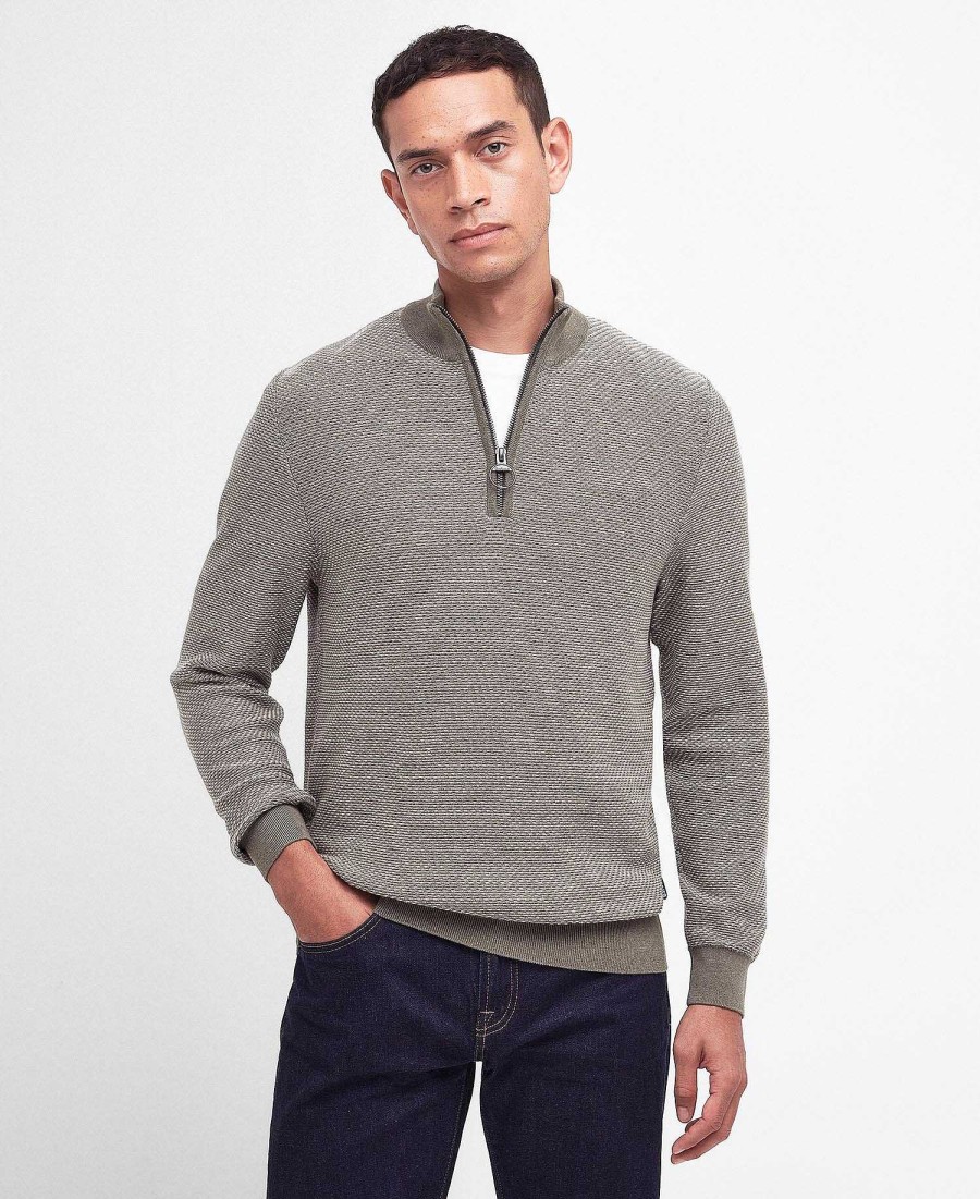 Men Barbour Jumpers | Dunstan Half-Zip Jumper