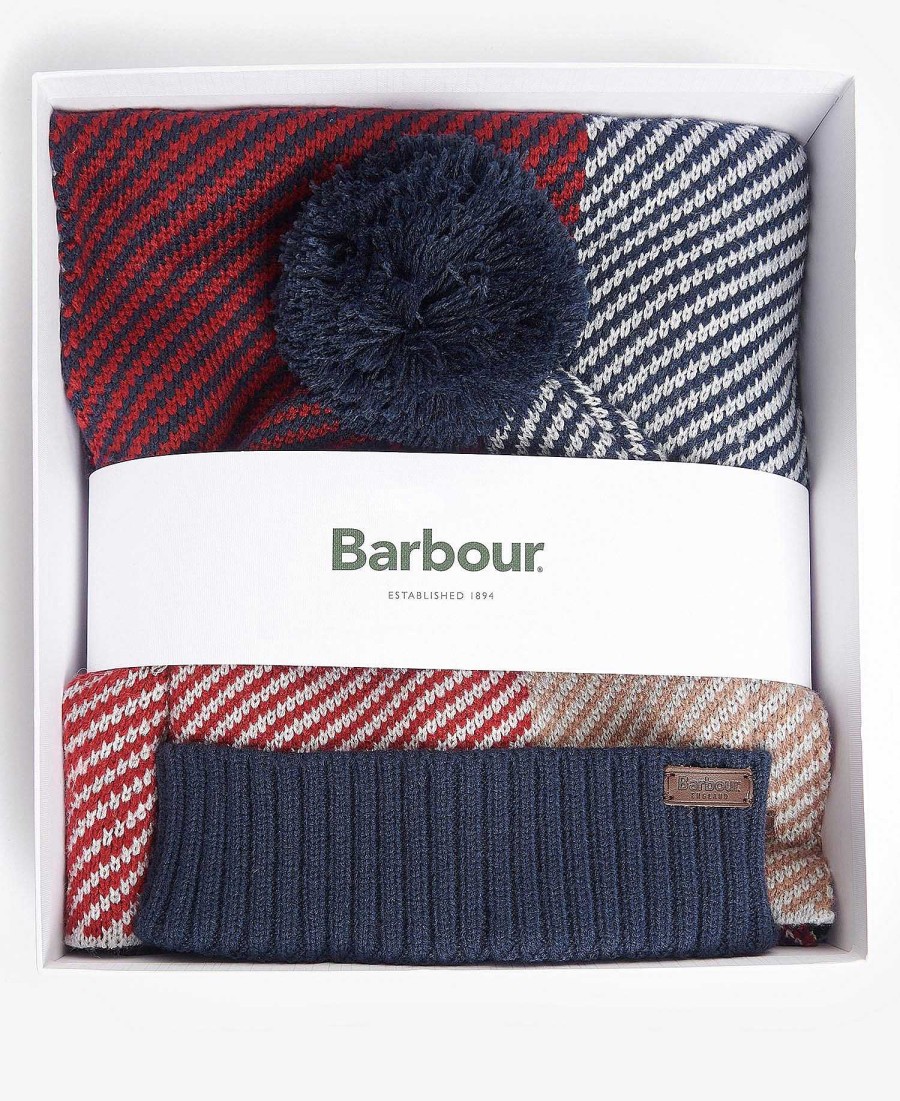 Accessories Barbour Scarves & Handkerchiefs | Finn Beanie & Scarf Gift Set