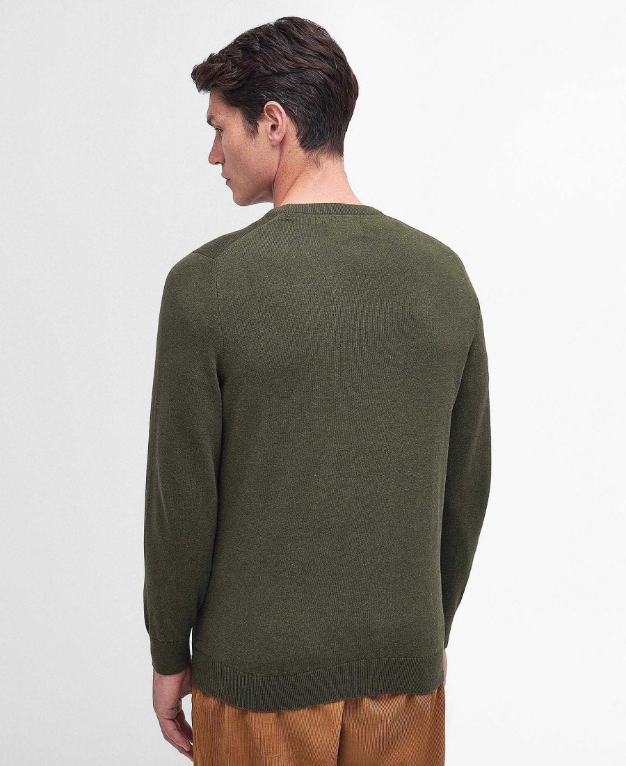 Men Barbour Jumpers | Pima Cotton Knitted Jumper