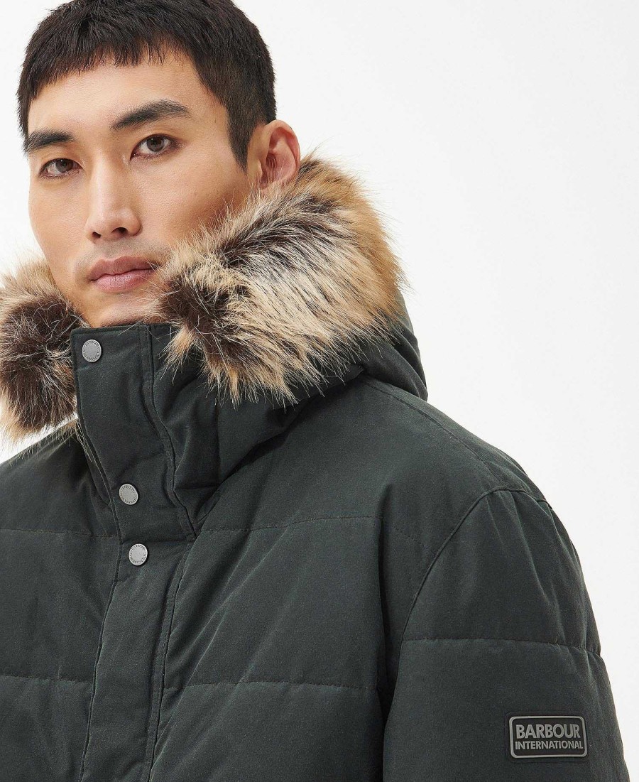 Men Barbour Waxed Jackets | Dowanside Wax Parka Jacket