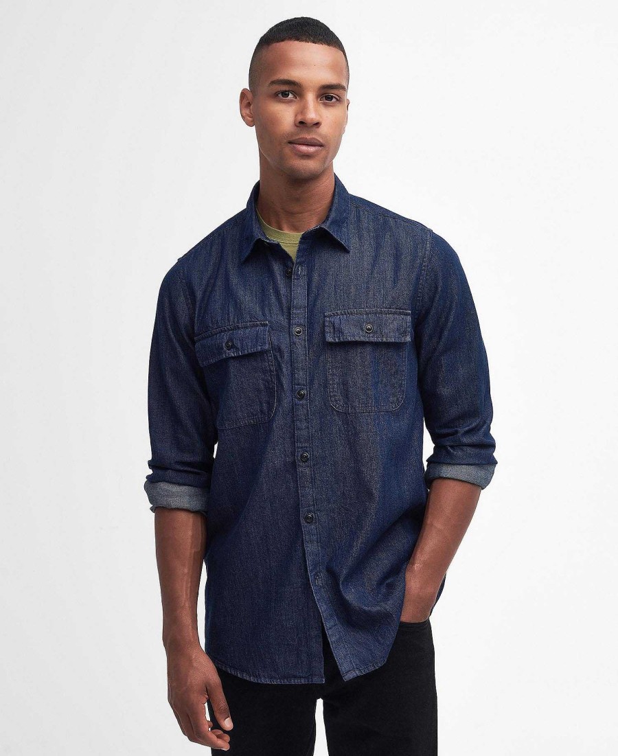 Men Barbour Shirts | Dalston Denim Shirt