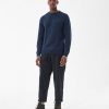 Men Barbour Jumpers | Scull Crew-Neck Sweatshirt