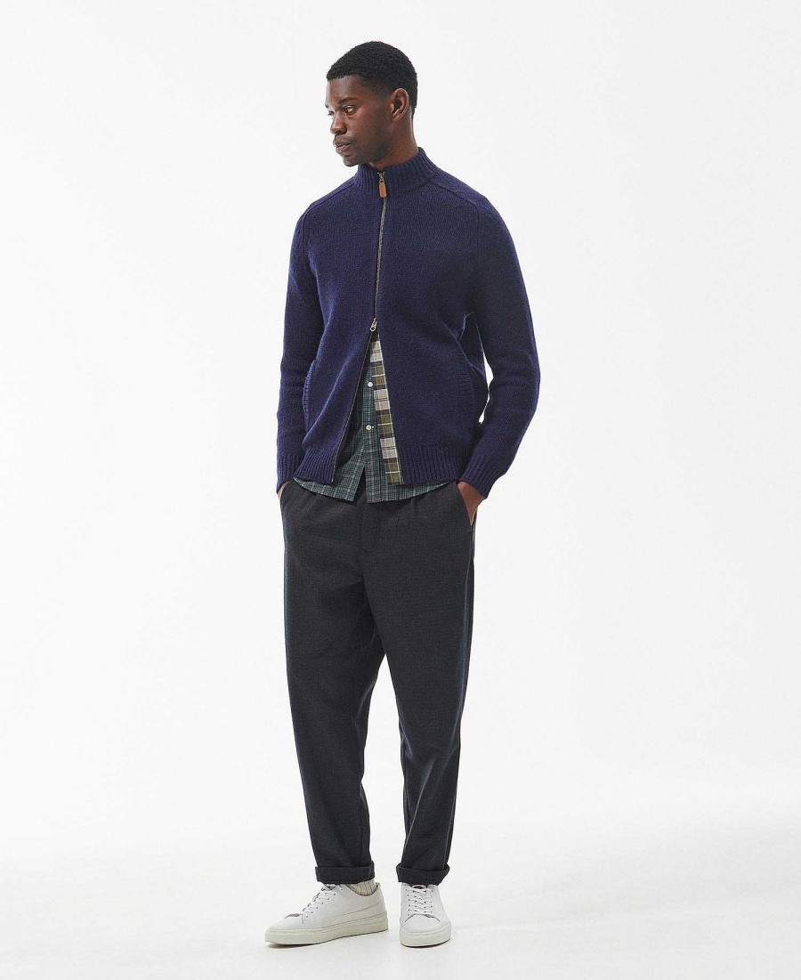 Men Barbour Jumpers | Calder Zip Through Jumper