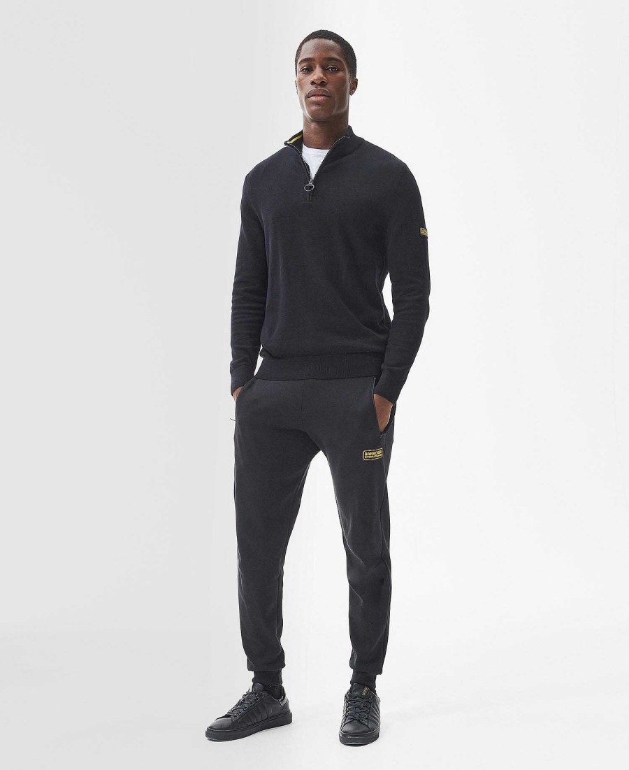 Men Barbour Jumpers | Cotton Half Zip Sweater