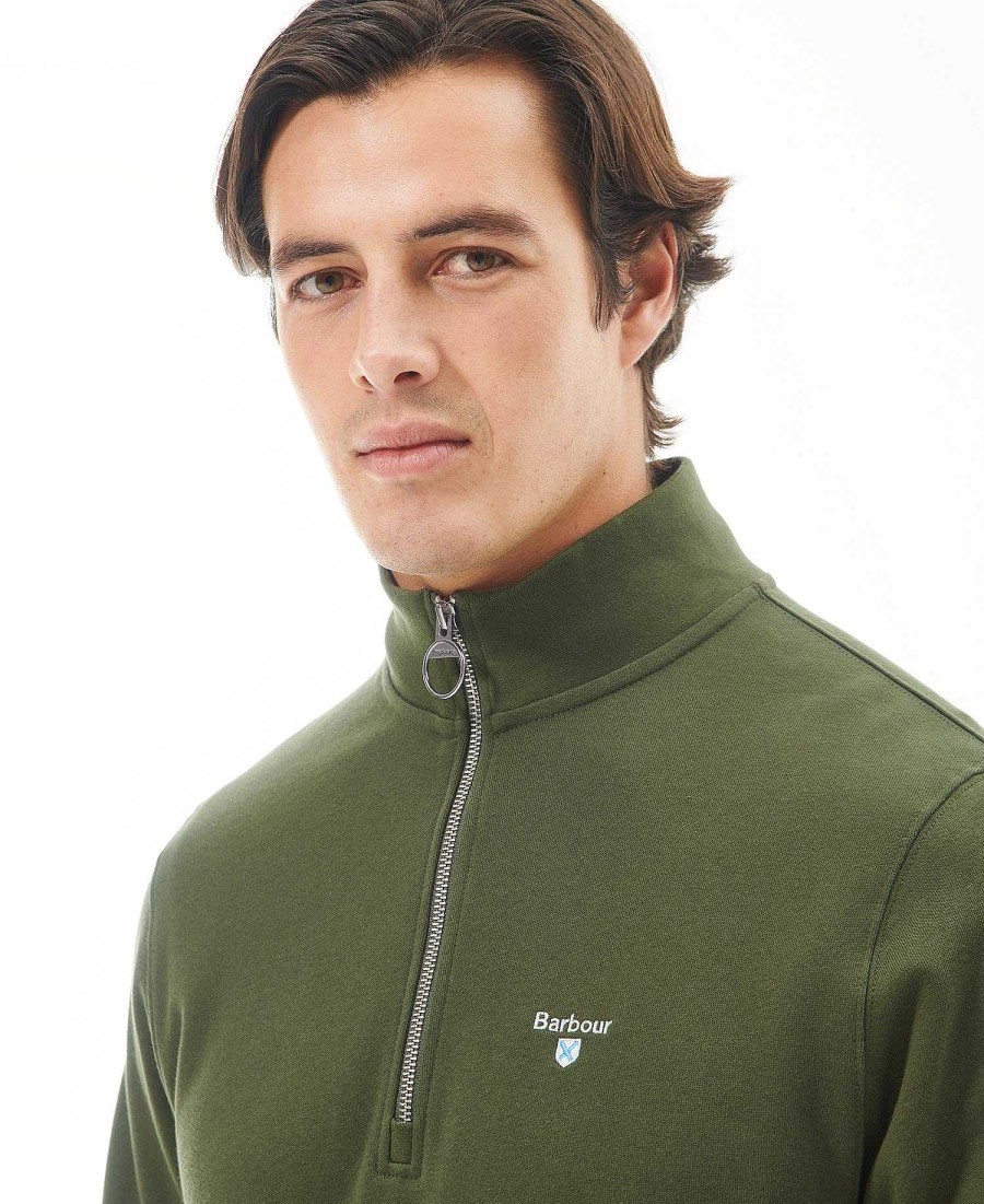 Men Barbour Hoodies & Sweatshirts | Rothley Half Zip Sweatshirt