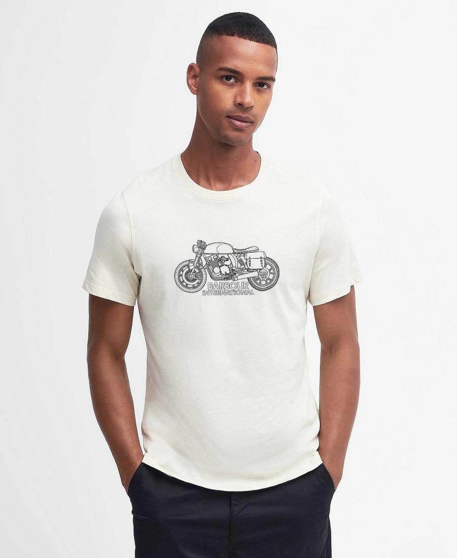 Men Barbour T-Shirts | Colgrove Moto T-Shirt