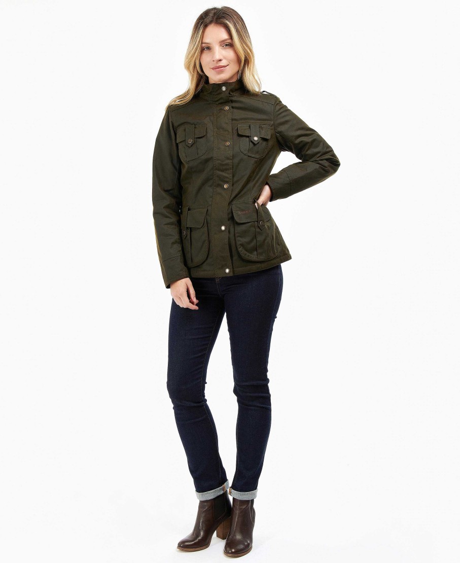 Women Barbour Waxed Jackets | Winter Defence Wax Jacket