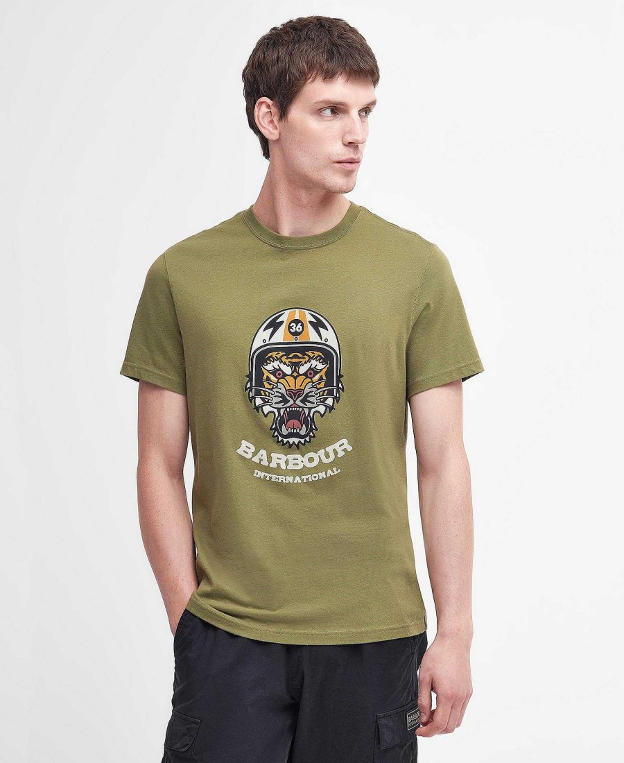 Men Barbour T-Shirts | Socket Graphic T-Shirt