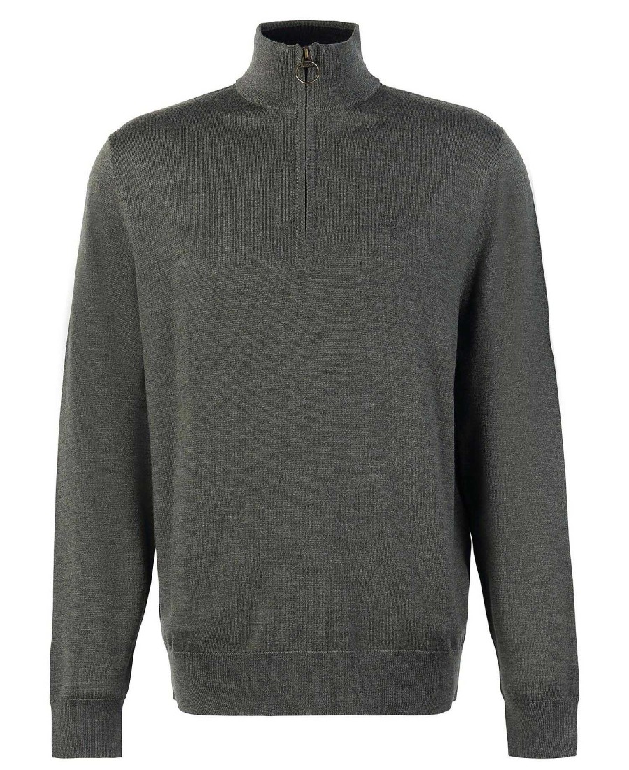 Men Barbour Jumpers | Loyton Merino Half Zip Sweatshirt