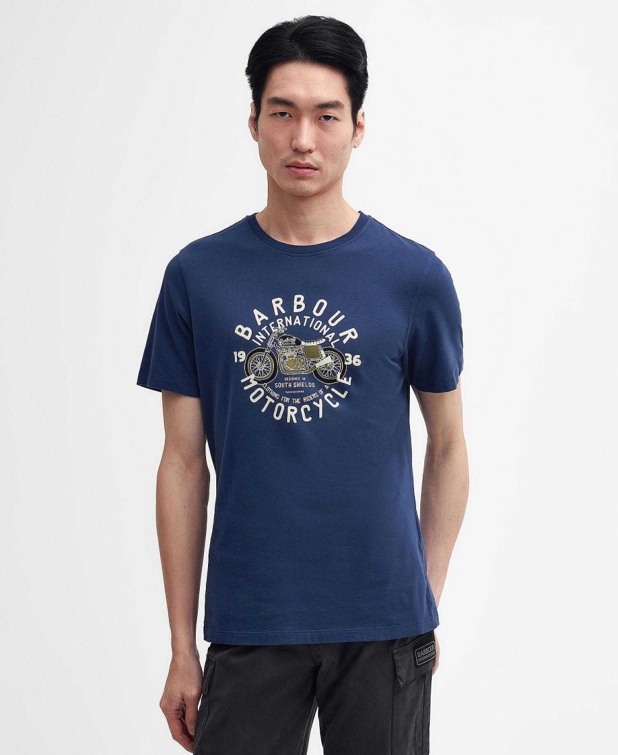 Men Barbour T-Shirts | Spirit Graphic T-Shirt