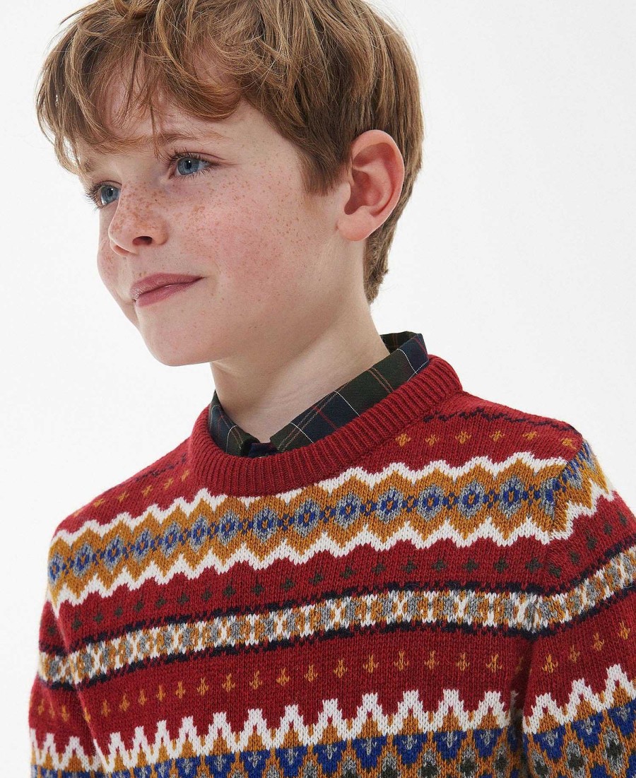 Kids Barbour Clothing | Boys Case Fairisle Jumper