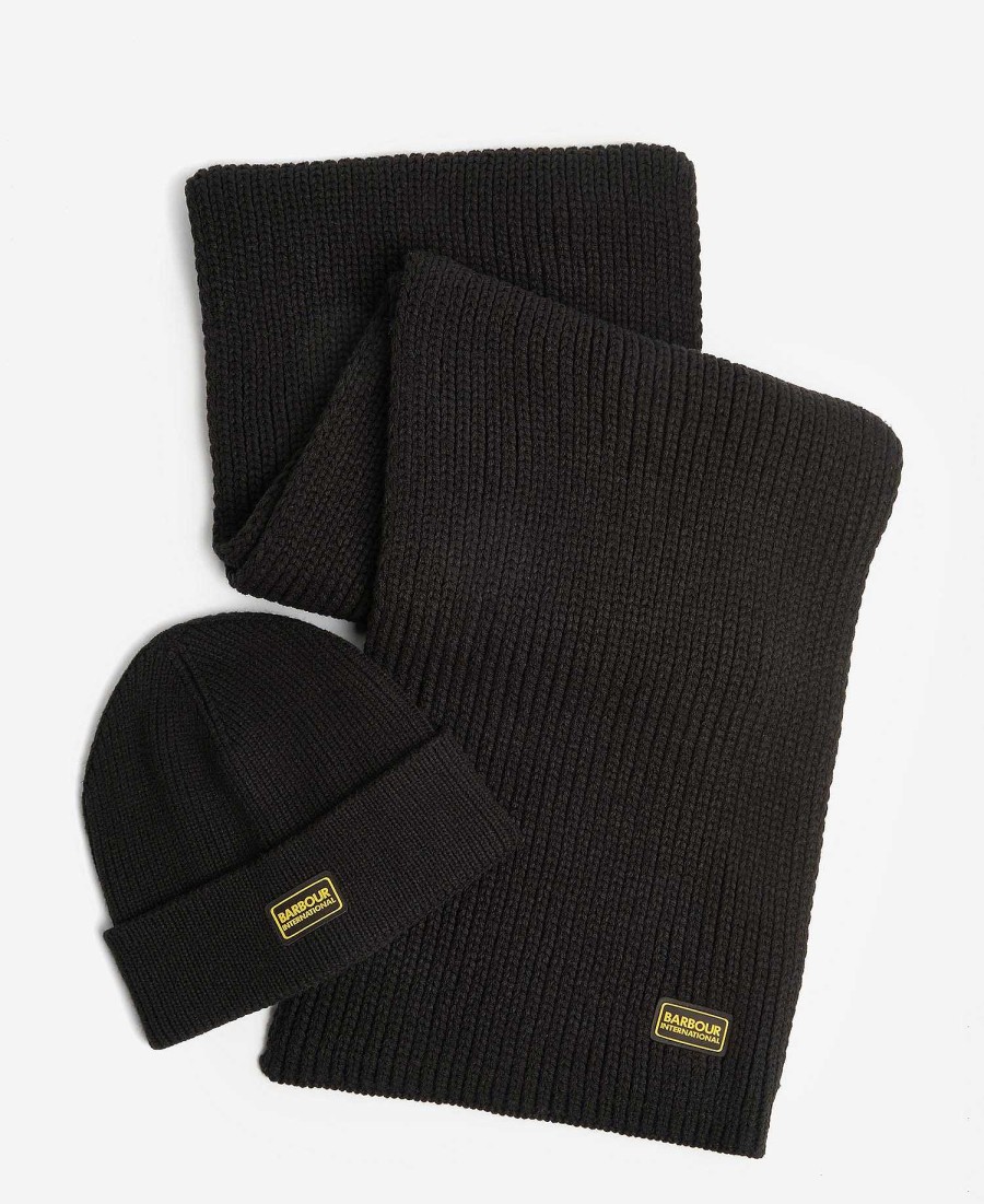 Accessories Barbour Hats & Gloves | Sweeper Legacy Beanie & Scarf Gift Set