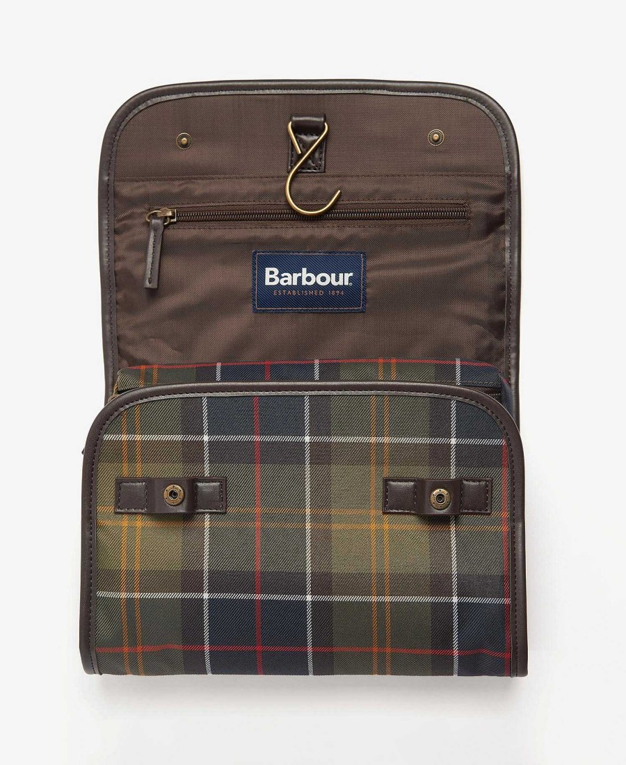 Accessories Barbour Bags & Luggage | Tartan Hanging Washbag