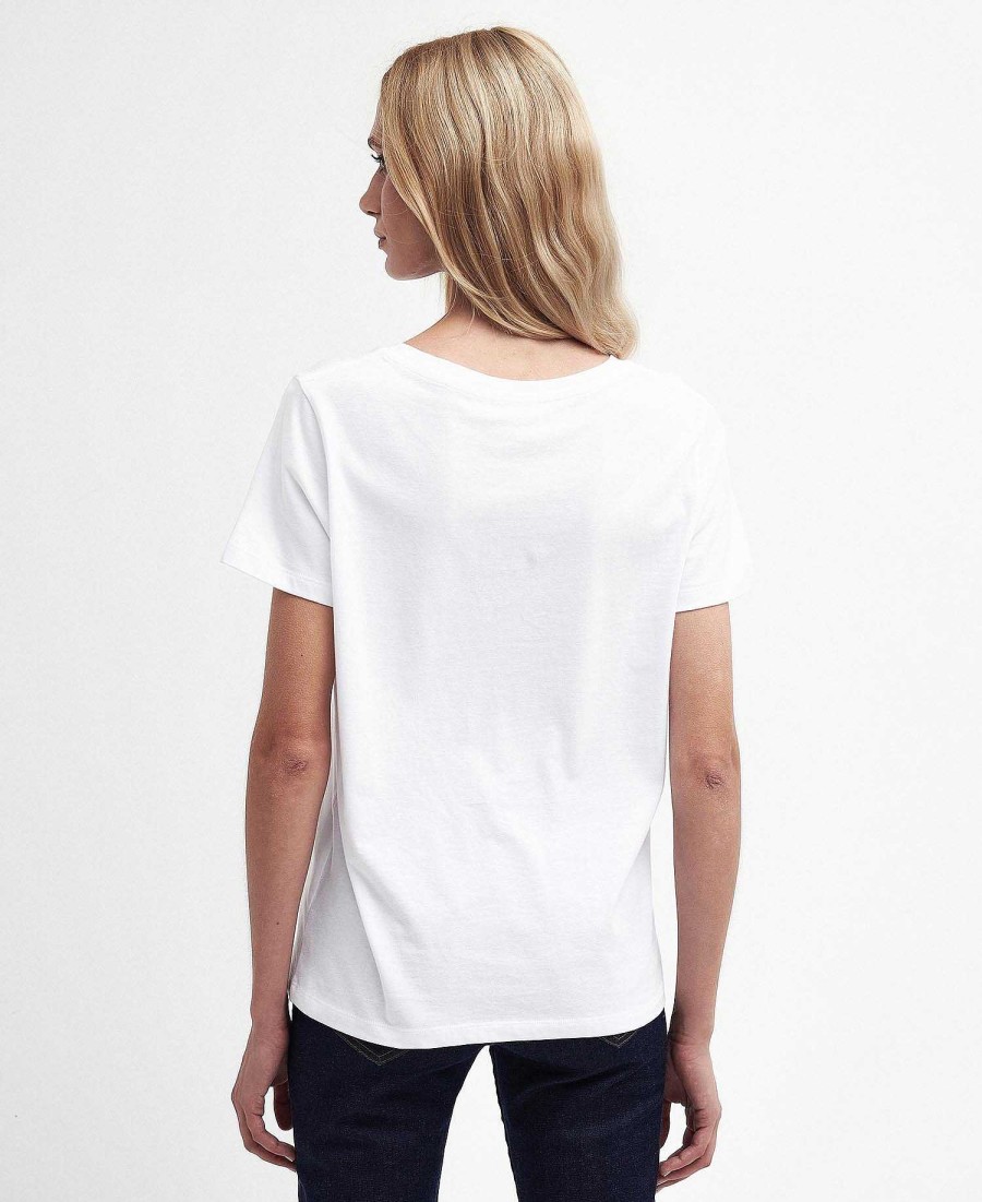 Women Barbour T-Shirts | Angelonia Printed T-Shirt