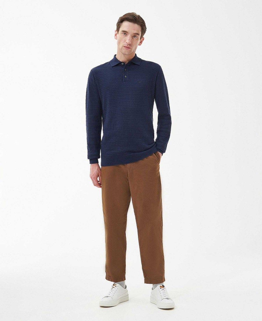 Men Barbour Jumpers | Thornbury Knitted Polo Shirt