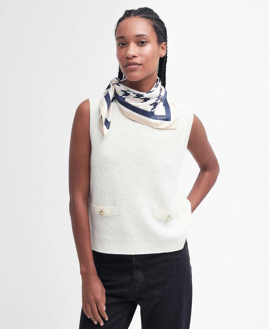 Accessories Barbour Scarves & Wraps | Houndstooth Square Scarf