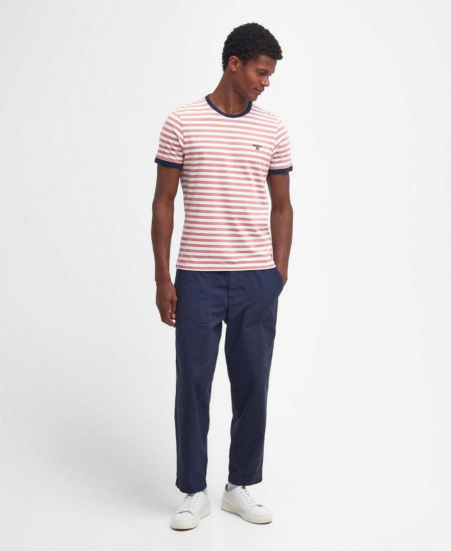 Men Barbour T-Shirts | Quay Striped T-Shirt