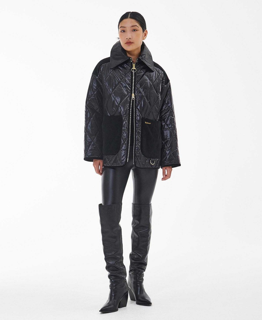 Women Barbour Quilted Jackets | Premium Woodhall Quilted Jacket