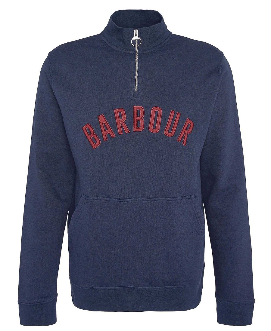 Men Barbour Hoodies & Sweatshirts | John Half-Zip Sweatshirt