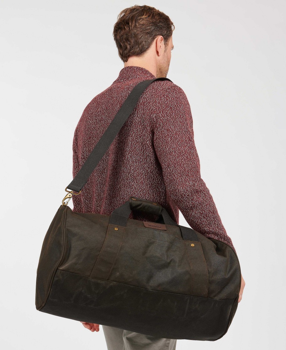 Accessories Barbour Bags & Luggage | Explorer Wax Duffle Bag