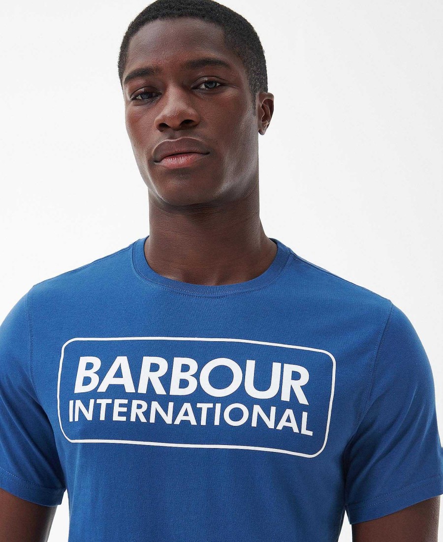 Men Barbour T-Shirts | Essential Large Logo T-Shirt