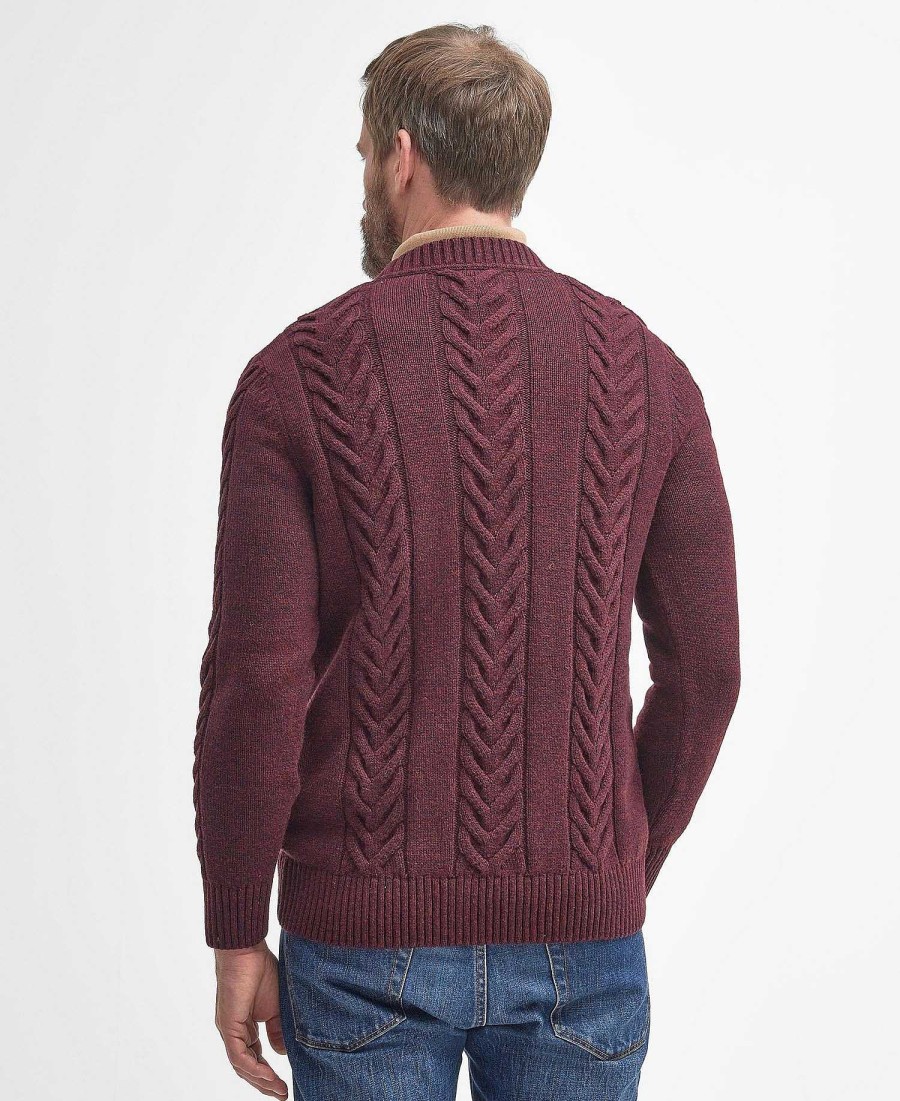 Men Barbour Jumpers | Essential Cable Knit Sweatshirt