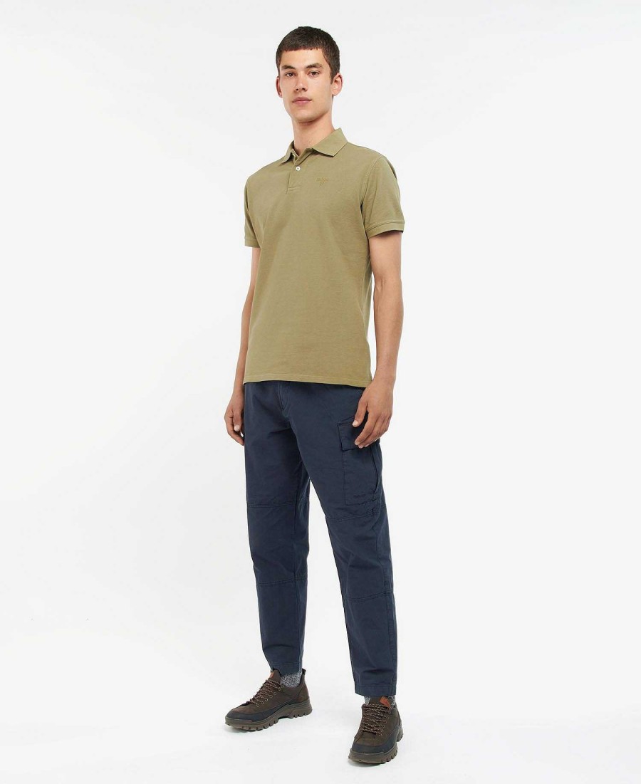 Men Barbour Polo Shirts | Washed-Out Sports Polo Shirt