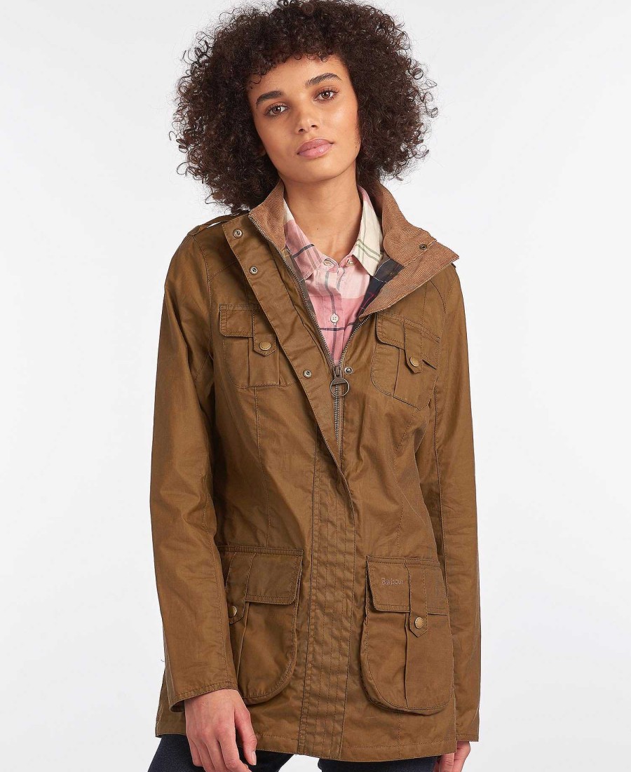 Women Barbour Waxed Jackets | Defence Lightweight Waxed Jacket