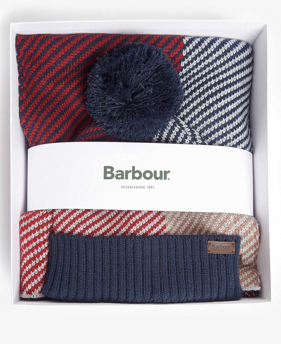 Accessories Barbour Hats & Gloves | Finn Beanie & Scarf Gift Set