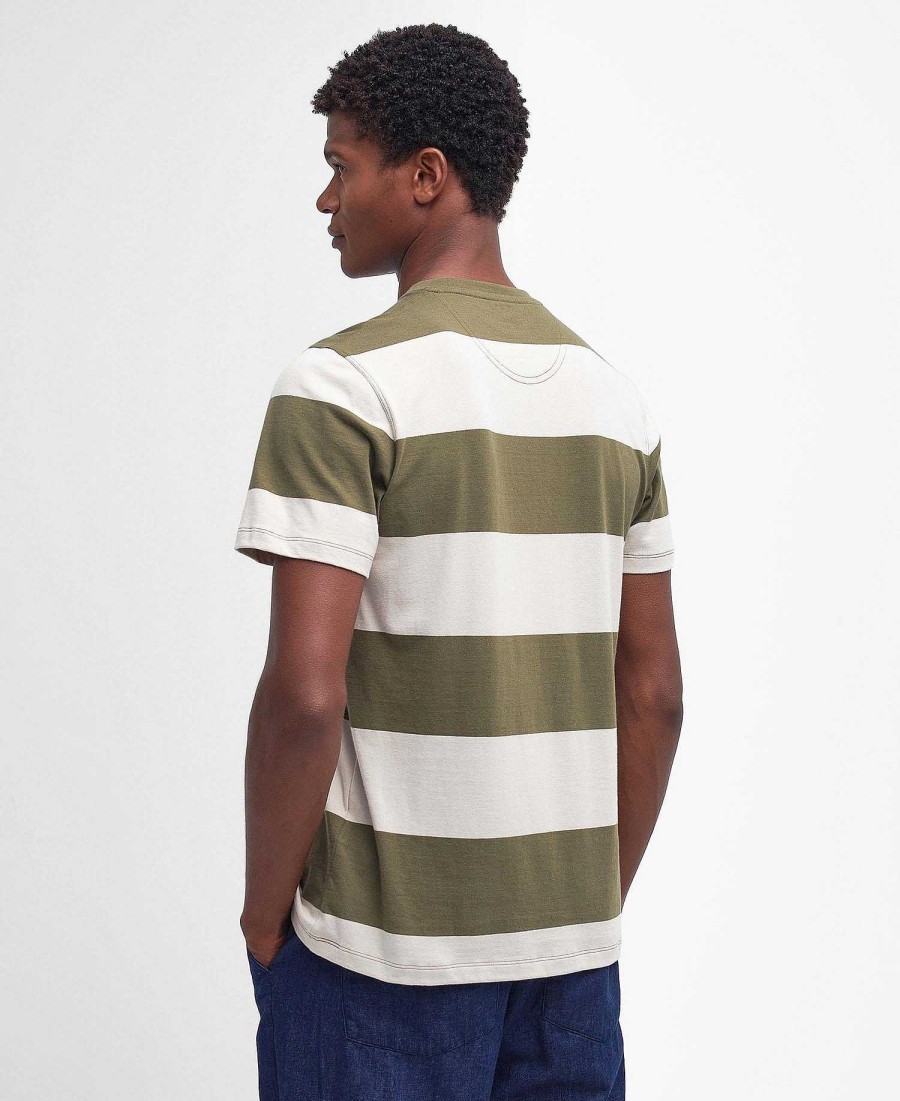 Men Barbour T-Shirts | Whalton Striped T-Shirt