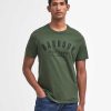 Men Barbour T-Shirts | Essential Ridge Logo T-Shirt