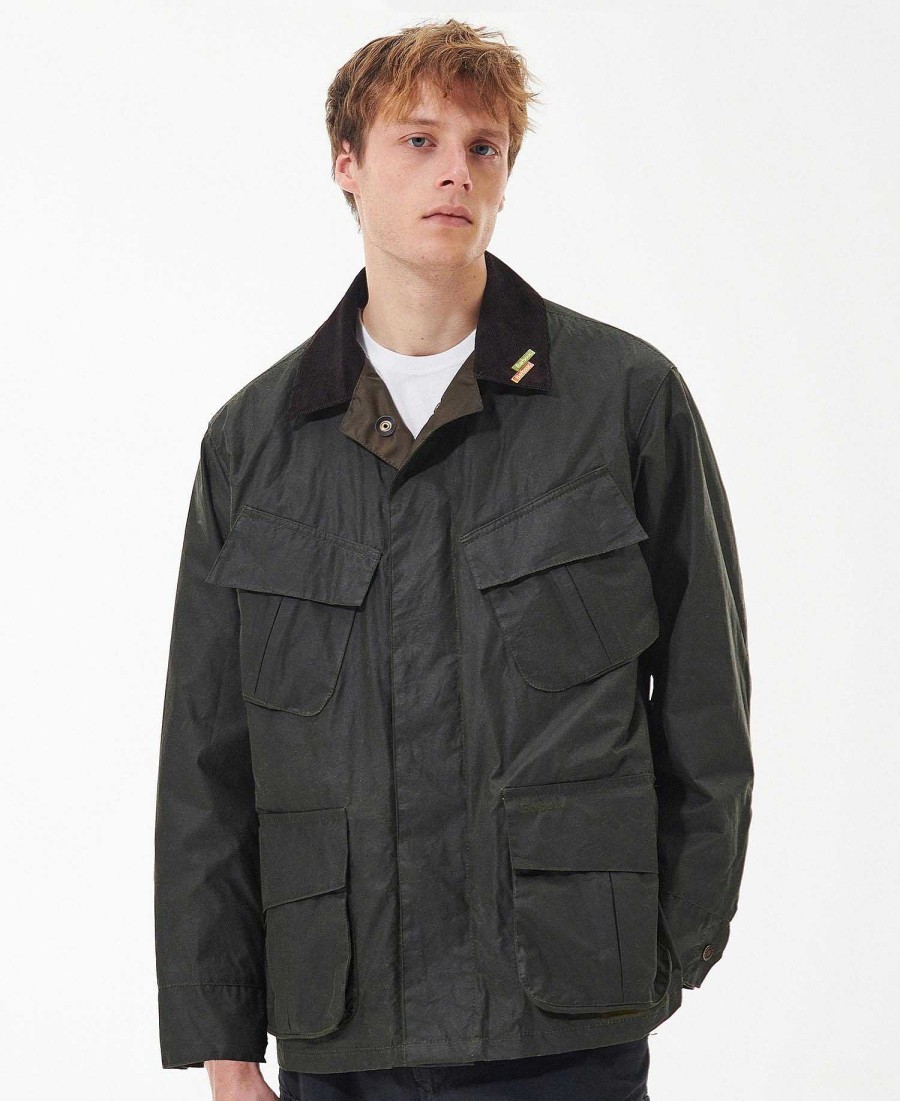 Men Barbour Waxed Jackets | 4-Pocket Wax Utility Jacket