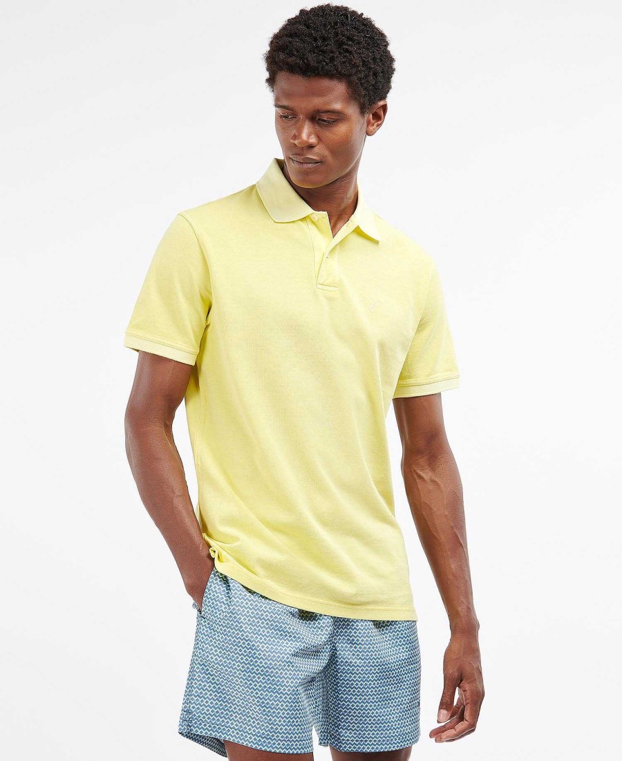 Men Barbour Polo Shirts | Washed-Out Sports Polo Shirt