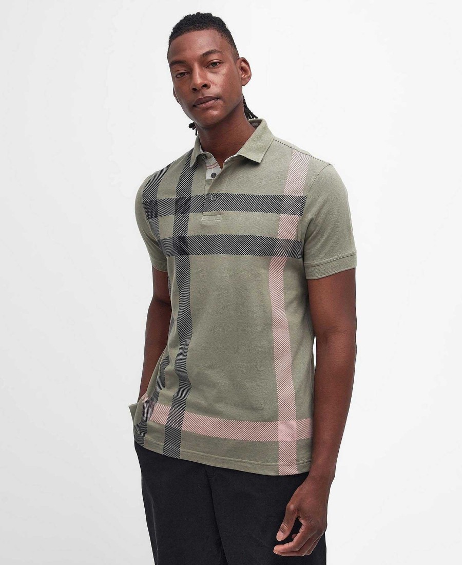 Men Barbour Polo Shirts | Blaine Oversized Tartan Polo Shirt