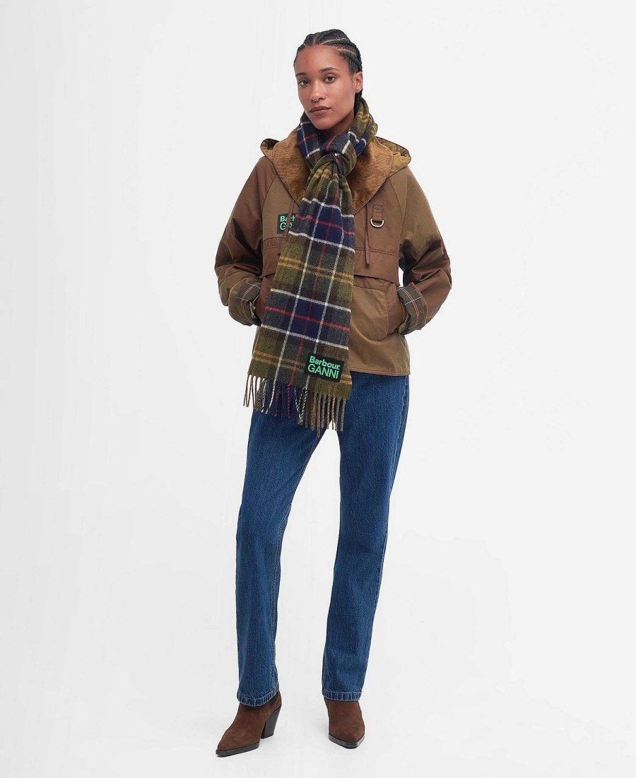 Accessories Barbour Scarves & Wraps | Barbour X Ganni Tartan Scarf