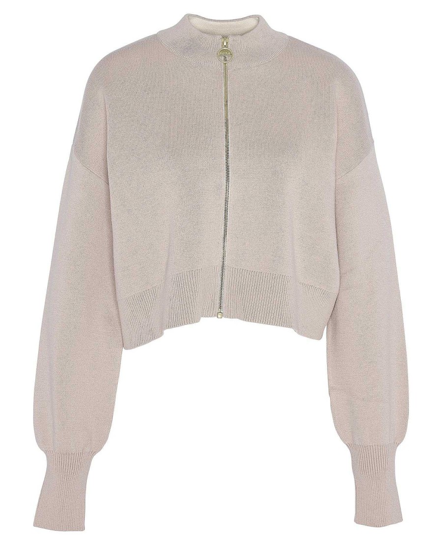 Women Barbour Cardigans | Kinghorn Knitted Bomber Jacket