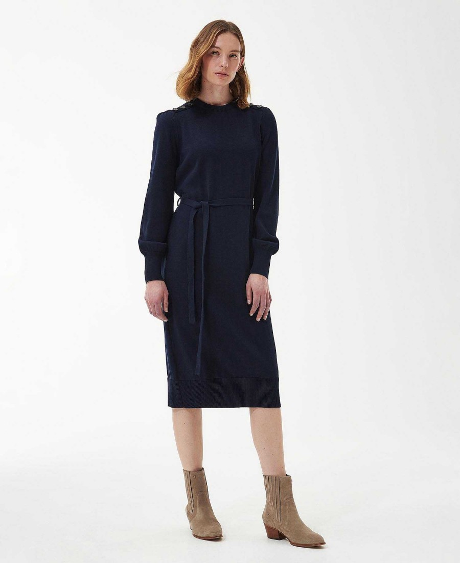 Women Barbour | Perch Knitted Midi Dress